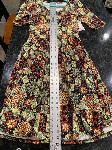 Lularoe Nicole Fit & Flare Kleid Medium Mehrfarbig Stretch Bequem Neu mit Etikett - Bild 12 von 17