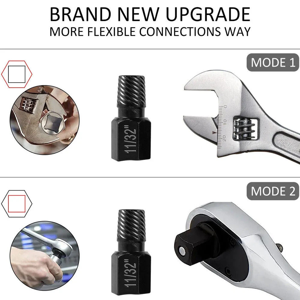 Screw Extractor Kit Damaged Screw Remover Set Easy Out Drill Bits Bolt Stud 10Pc