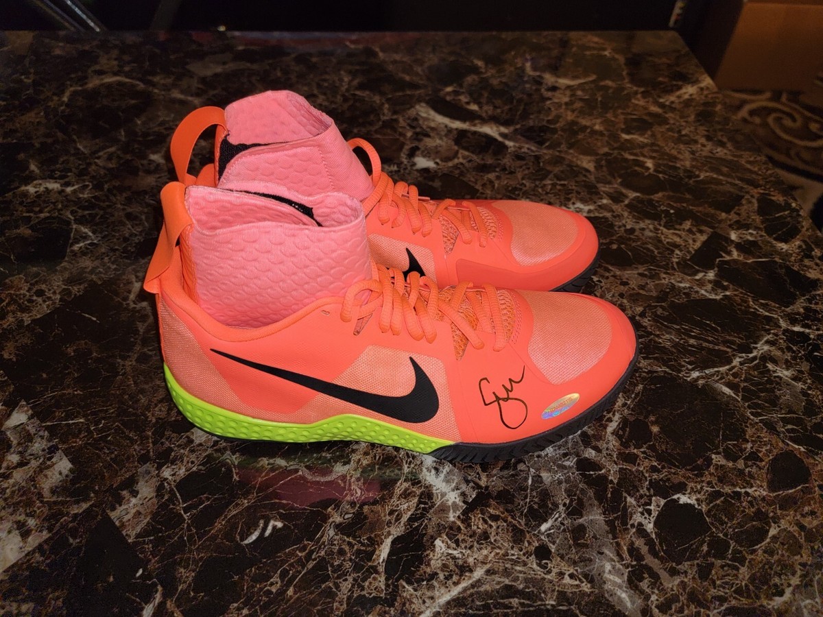 Serena Williams Signed Autographed Pink Nike Flare Tennis Shoes