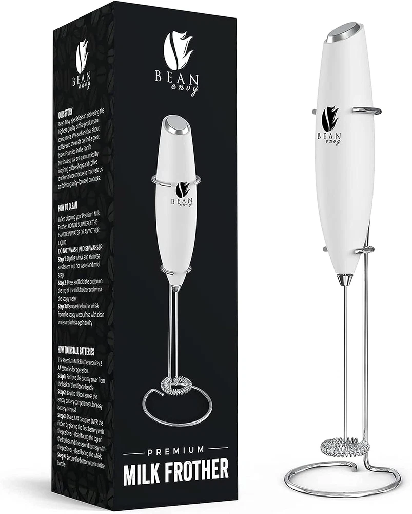 Milk Frother Handheld for Coffee - Electric Hand Blender, Mini Drink Mixer Whisk