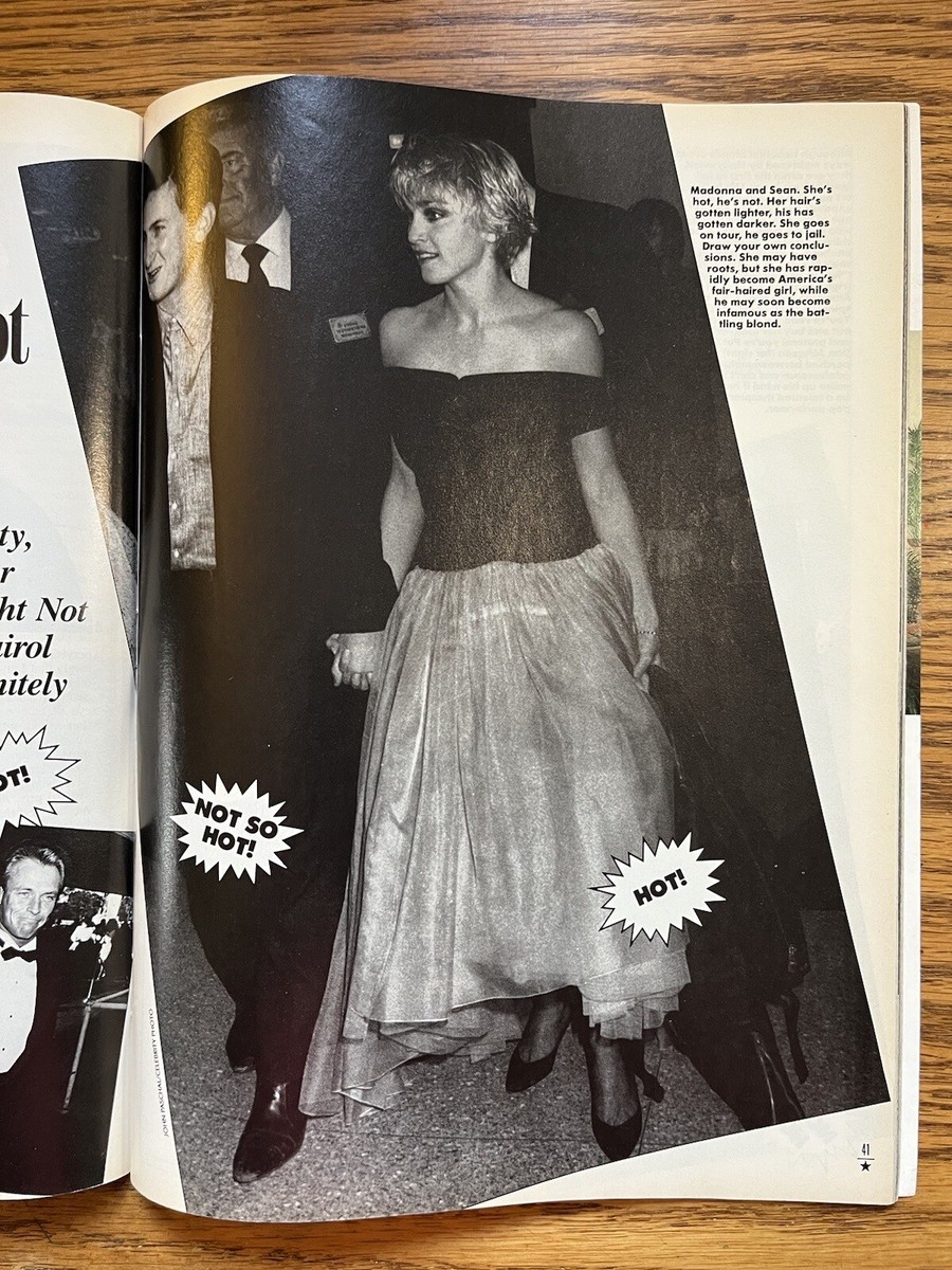 マドンナ　表紙 + 特集　Celebrity Focus (1987)　雑誌 2) Celebrity Focus September 1987 Madonna & US magazine