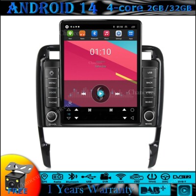 9.7''Android 14 Autoradio GPS SAT Navi Carplay DAB For Porsche Cayenne 2002-2010