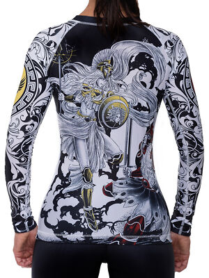 Raven Fightwear Women's Women's Battle of The Gods Athena and Ares BJJ Rash Guar