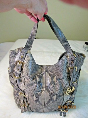 mk snakeskin bag