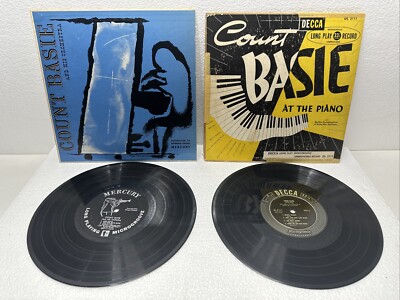 Lot of 2 Count Basie 10'' Long Play Records DL 5111 / MGC 120 Play Tested