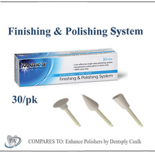 Dental Composite Finishing  Polishing, Abrasive Polish Cups, Discs, Points 30pk
