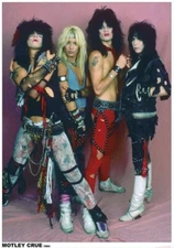 MOTLEY CRUE POSTER IN 1984 VINCE NEIL NIKKI SIXX NEW 24x33 FREE SHIPPING