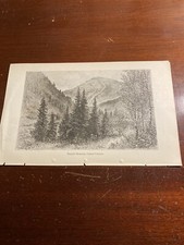 Teocalli Mountain Central Colorado 1880 Art Illustration Removed from a Book