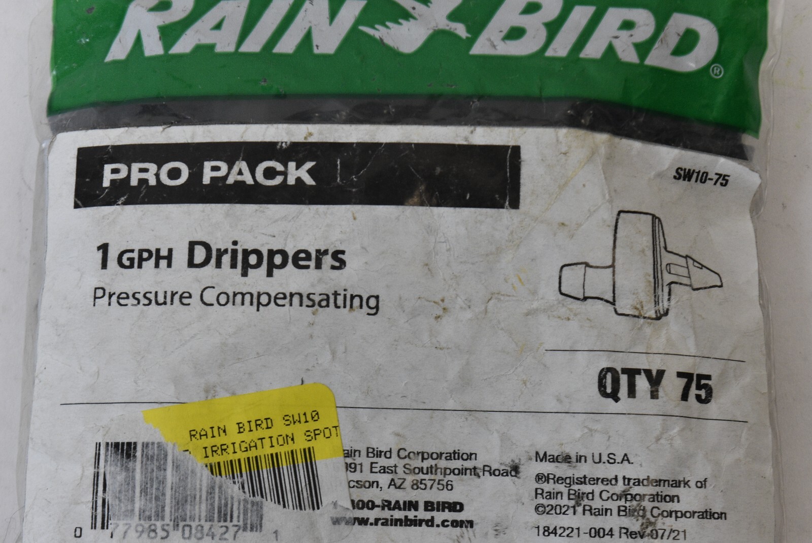 Rain Bird SW1075 Drip Irrigation Spot Watering Dripper/Emitter 1 GPH 75Pack eBay