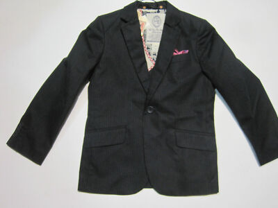Scotch Shrunk Jungen Blazer Nadelstreifen Kommunion Jacke Gr 128 Neu SALE - 75 %
