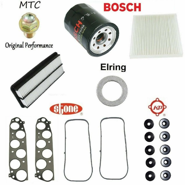Tune Up Kit Gaskets Filters Oil Air Cabin ORings for Acura TL V6; 3.2L