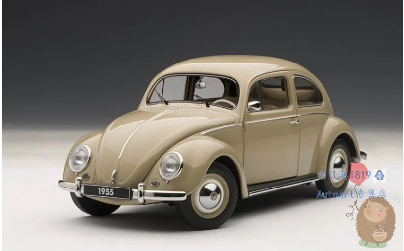 Autoart 1/18 Volkswagen old Beetle 1200 1955 Alloy Car Model