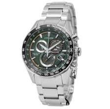 Orologio Uomo Citizen Radiocontrollato Quadrante Verde Zaffiro Eco-Drive CB5914-89X