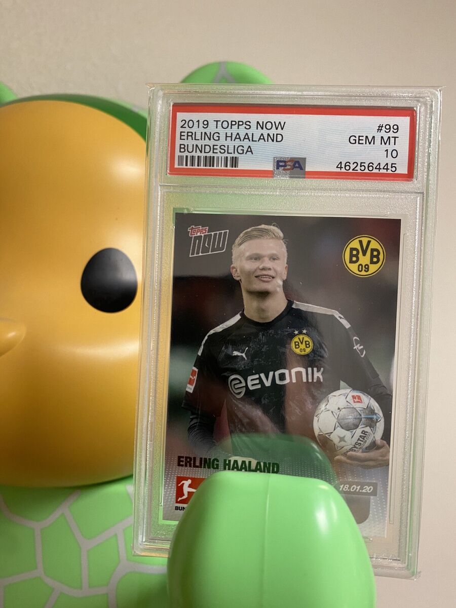 🔥🔥 ERLING HAALAND PSA 10 2019 Topps NOW Rookie RC #99 Low 🔥🔥 ERLING HAALAND PSA 10 2019 Topps NOW Rookie RC #99 Low