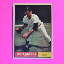 1961 Topps Baseball #14 Don Mossi  Detroit Tigers, NM Clean!