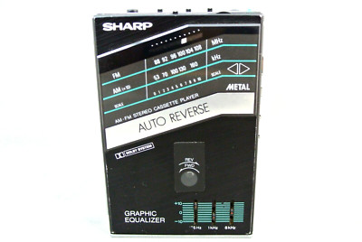 Baladeur Cassette Sharp JC-126H Avec Radio – Walkman Vintage – Pour Pièces Ou Réparation