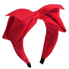 Red Big Bow Headbands for Women Bowknot Headbands Cute Red headbands Red-a
