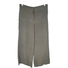 Ann Taylor Green Wide Leg Pants Size 8 Workwear Business