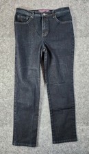 Gloria Vanderbilt Amanda Jeans - Woman's Size 8 Average - Dark Blue
