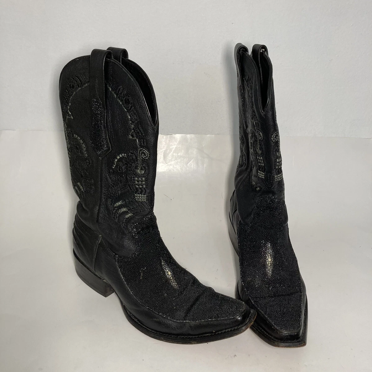 CUADRA Mens size 7.5 Stingray Exotic Leather Boots | eBay