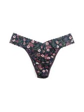 HANKY PANKY SIGNATURE LACE ORIGINAL RISE THONG ONE SIZE MIDDLETON GARDEN NIP