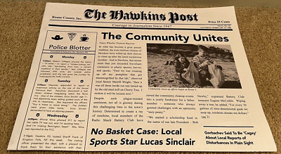 Stranger Things Experience SF Exclusive Hawkins Post Prop Newspaper eBay