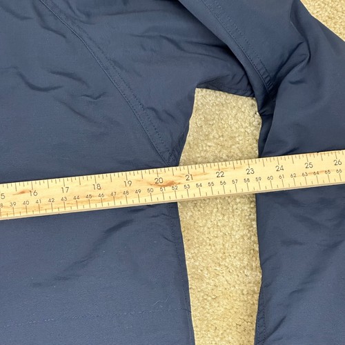 Lands End Winter Parka Coat youth Large 14 16 navy blue Hooded Fleece Lined - Picture 18 of 19