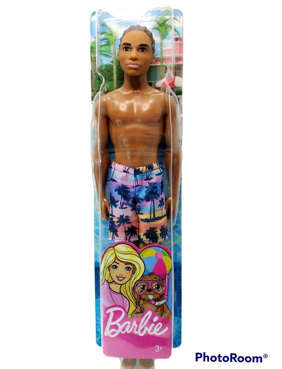 Beach Barbie Ken: Steven Doll Tropical Swim Trunks #GHW44 Beach Barbie Ken: Steven Doll Tropical Swim Trunks #GHW44