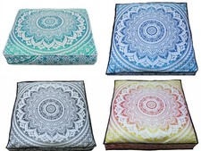 5 Pcs Wholesale Lots Indian Ombre Mandala Floor Cushion Covers Home Decorative