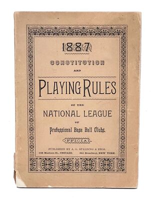 Constitution and Playing Rules of the National League of Professional Base 1st | eBay