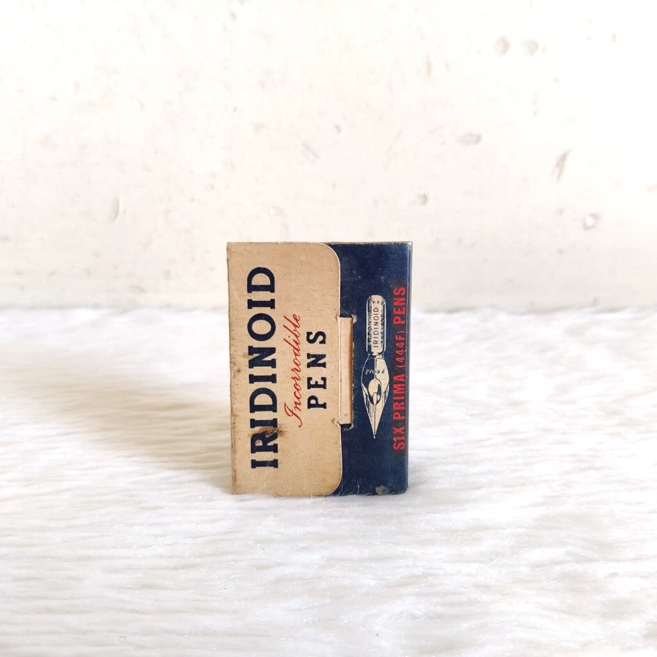 Vintage Iridinoid Stifte Schreibfedern Werbe Karton Box Mit 4Pcs England CB750 - Bild 3 von 4