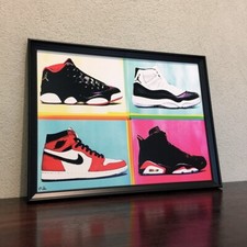 Air Jordan Sneakers Pop Art - Art Urban Shoes Basketball Picture Modern St. Bam