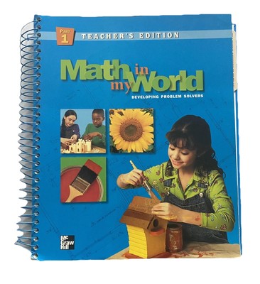 Math in My World Teacher’s Edition McGraw Hill 1998 Developing Problem ...