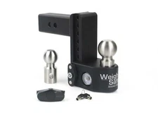 Weigh Safe SWS6-2.5 6" Drop Hitch 2.5" Shank Adj Ball Mount w/2"/2-5/16" Balls