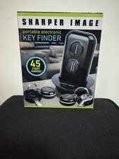 SHARPER IMAGE Portable ELECTRONIC Key Finder FOBS For Two Sets Of Keys