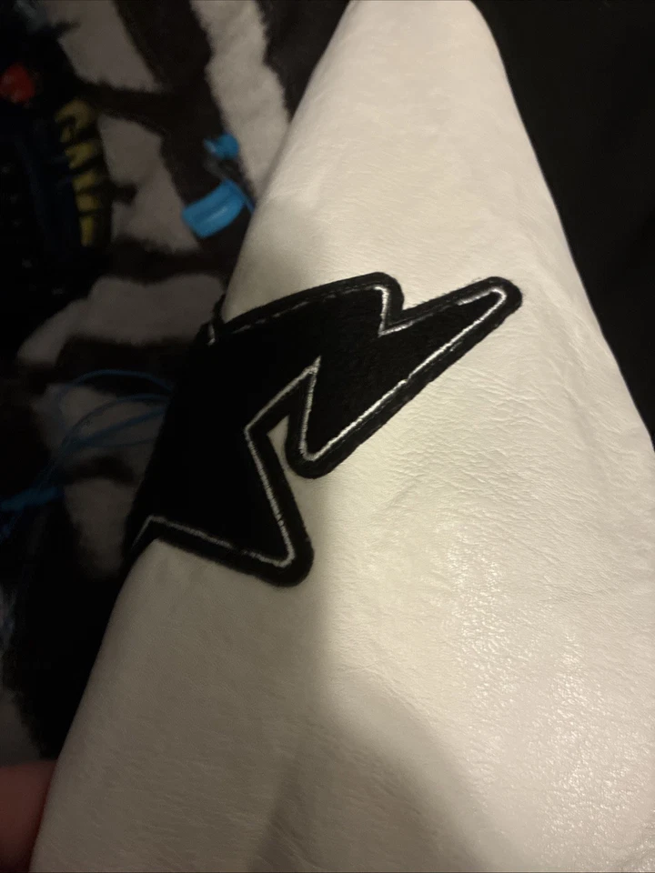 SIZE M A BATHING APE OVO DRAKE BAPE VARSITY JACKET LEATHER WOOL Travis Sb Retro - Image 4 of 4