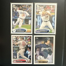 Topps Rookie Card Lot Elian Herrera Simmons Adams Aoki 2012 4 Cards