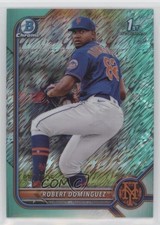 2022 Bowman Chrome Prospects Aqua Shimmer Refractor 57/125 Robert Dominguez 0us5