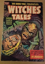WITCHES TALES #21 1953 pre codice fumetto horror F+/VG. Raro. 