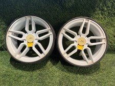 AH - Pair of Powakaddy FW Range/C2 Sport Rear Wheels - White