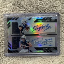 2016 Panini Prizm Dual RPA Joey Bosa Hunter Henry /99 Rookie Patch Auto RC