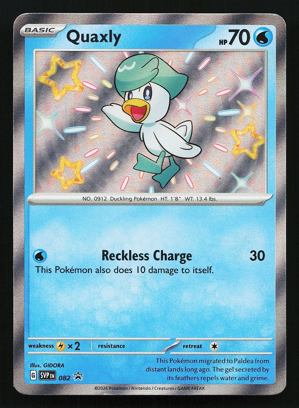 Quaxly 082 Shiny Holo Scarlet & Violet Promo Pokémon Card