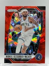 2024-25 Panini Prizm Basketball Card #135 Nickeil Alexander-Walker Red Ice Prizm