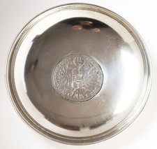 Miska na monety 97 g miska 800 srebrna moneta Austria Maria Terezja taler Ø 12 cm