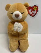 TY Beanie Baby - HOPE the Praying Bear 7 inch - MWMTs Stuffed Animal Toy