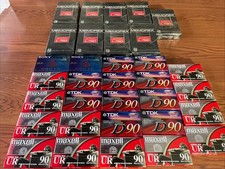LOT OF 28 BLANK AUDIO TAPE CASSETTE TDK, SONY, 9 MEMOREX Beta Video Cassettes