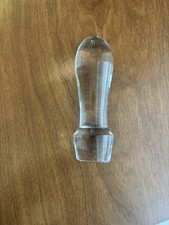 Unmarked Vintage Glass Teardrop Decanter Stopper Topper EXCELLENT CONDITION