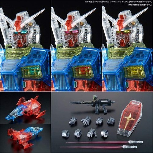 BANDAI PG UNLEASHED 1/60 RX-78-2 Gundam Clear Color Model kit Body Parts Robot - Picture 6 of 6