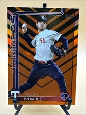 2025 Topps Update Holiday Foil Tyler Mahle #US152 Texas Rangers