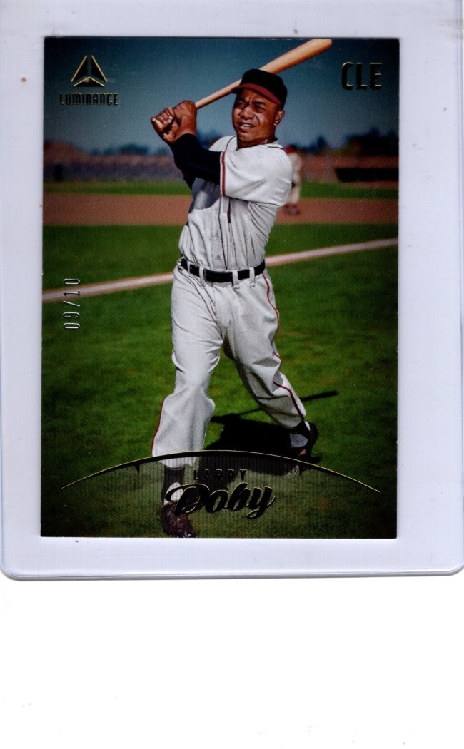2023 Panini Chronicles Luminance Larry Doby #8 Gold  #'d 9/10